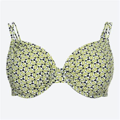 Damen Bikini Oberteil mit Trend Muster Light green von NKD für 9 99 ansehen