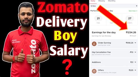 Zomato Delivery Boy Salary How Much Earn Zomato Delivery Boy VLOG