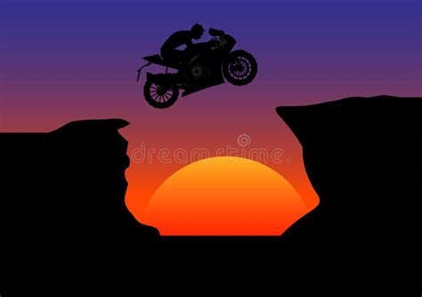 Motorcycle Silhouette Sunset Stock Illustrations – 495 Motorcycle Silhouette Sunset Stock ...