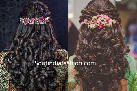 South Indian Bridal Hairstyles For Reception