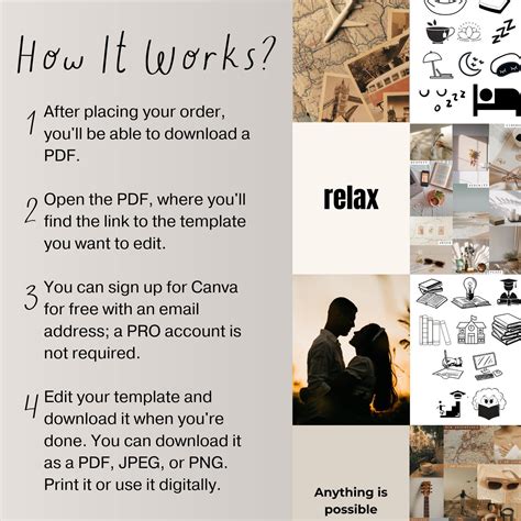 2025 VISION BOARD KIT, Vision Board Wall Collage, Vision Board Manifest