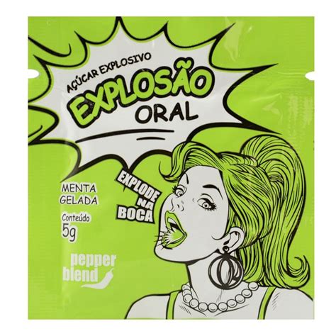 Explosão Oral açucar que explode na boca Menta Gelada 5gr Hot flowers Sexy Atacado