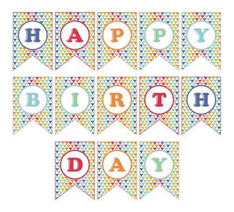 Birthday Banners - 10 Free PDF Printables | Printablee