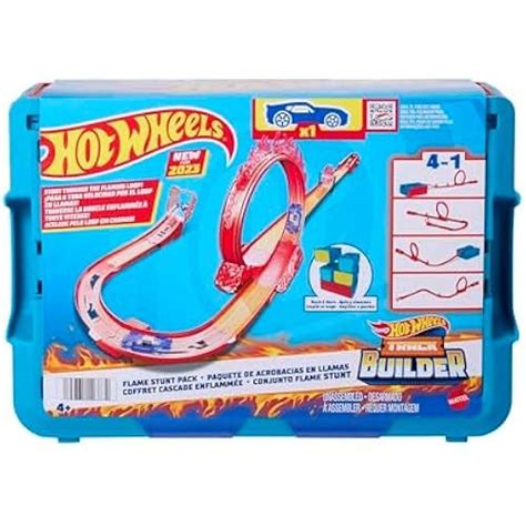 Набор для создания пожарных машинок Hot Wheels треков и трюковых деталей в штабелируемом