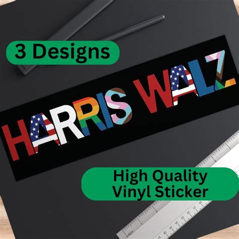 Walz Harris Bumper Sticker Etsy