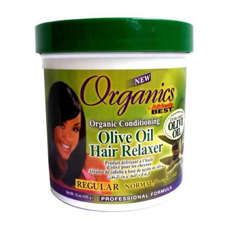 Africas Best Organics Olive Oil Hair Relaxer Regular 15oz 426g Zoja