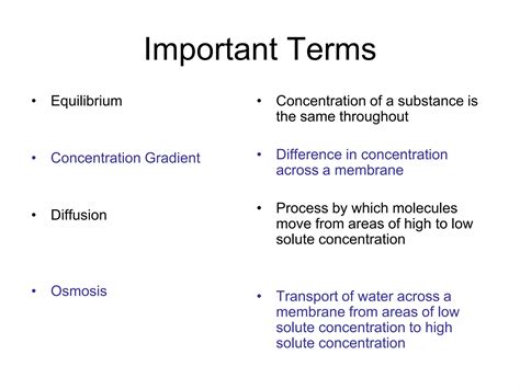 Osmosis and Diffusion | PPTX