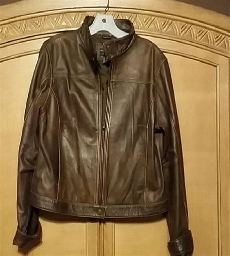 American Eagle Brown Leather Jacket Rockstar Jacket