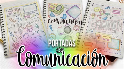 Portadas Para Cuadernos De Comunicacion Faciles Y Bonitas Youtube