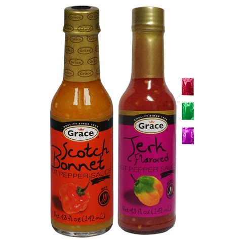 Grace Scotch Bonnet Jerk Hot Pepper Sauce Fl Oz Pack Of