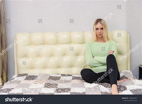 Photo Portrait Beautiful Blonde Girl Room Stock Photo Shutterstock