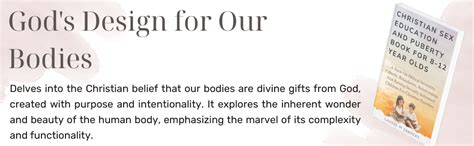Amazon Christian Sex Education For Year Olds A Book On Biblical Sexuality Puberty