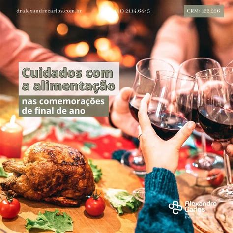 Festas de fim e ano e alimentação Dr Alexandre Carlos