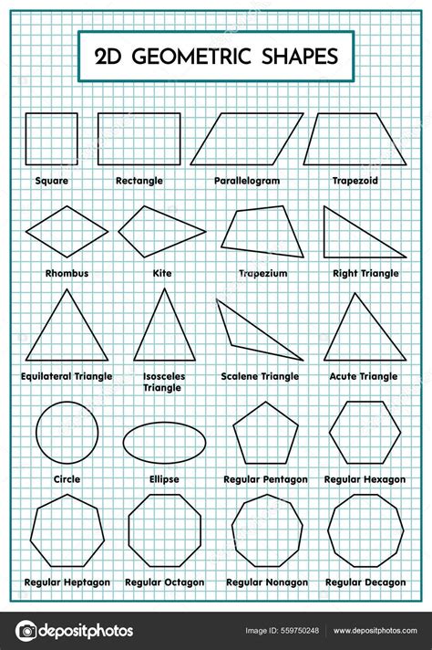 dimensional geometric shapes set stock vector  cjuneyap