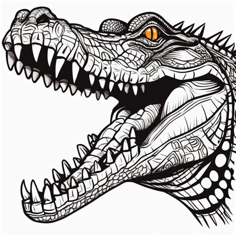 Premium Ai Image Sacred Tribal Crocodile A Majestic Reptilian Artwork