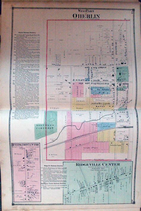 Atlas Of Lorain County Ohio 1874 High Ridge Books Inc