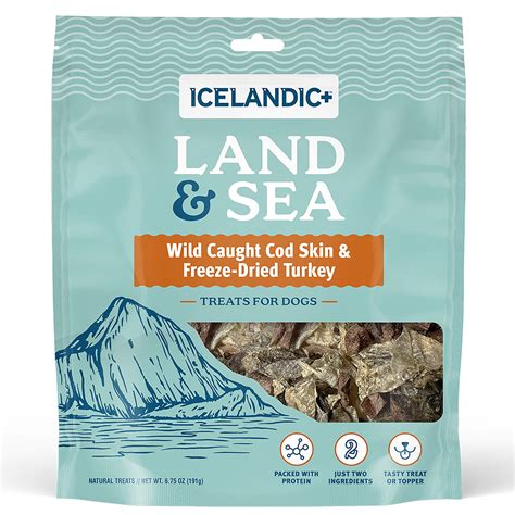 Icelandic+ Land & Sea Wild Caught Cod Skin & Freeze-Dried Turkey - 6