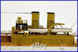 USS Maine (ACR-1) Armored Cruiser Wooden Battleship Model Museum ...