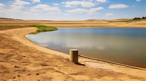 Premium AI Image | a gauge measuring low water levels in a reservoir ...