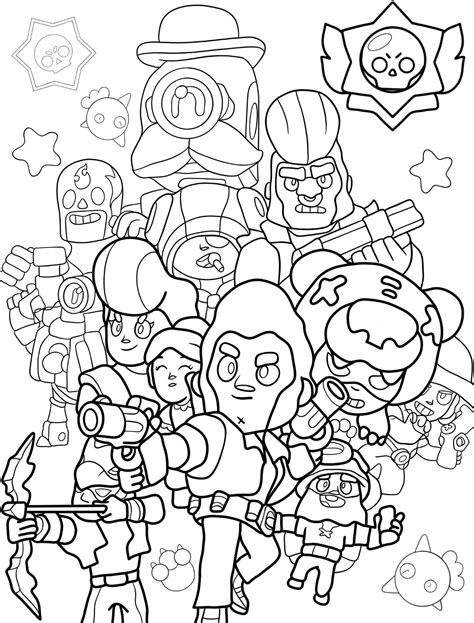 Brawl Stars Para Imprimir - 81 Brawl Stars Para Colorear - Descargar E Imprimir Gratis