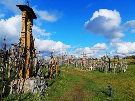 Hill Of Crosses Stock Image Image Of Loads Kryziu 257974439