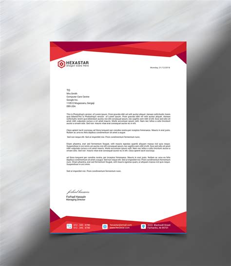 Letterhead Template Letterhead Template Letterhead Design Letterhead