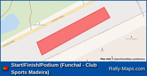 Karte Start Ziel Podium Funchal Club Sports Madeira Rally Madeira