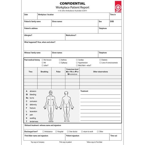 First Aid Incident Report Form The Guide Ways With Health And Safety