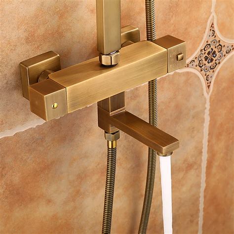 Shower Set Set Handshower Included Pullout Rainfall Shower Antique