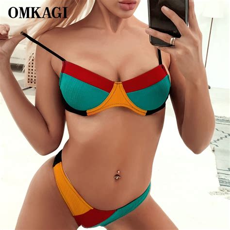 Jual Preorder Omkagi Swimwear Women Micro Bikini Womens Bathing Suits Low Waist Push Up Swimwear