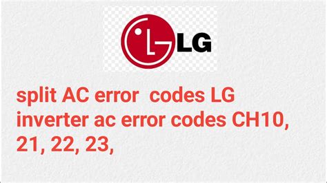 CH05 Error Code Troubleshooting LG Air Conditioner 2021 55 OFF