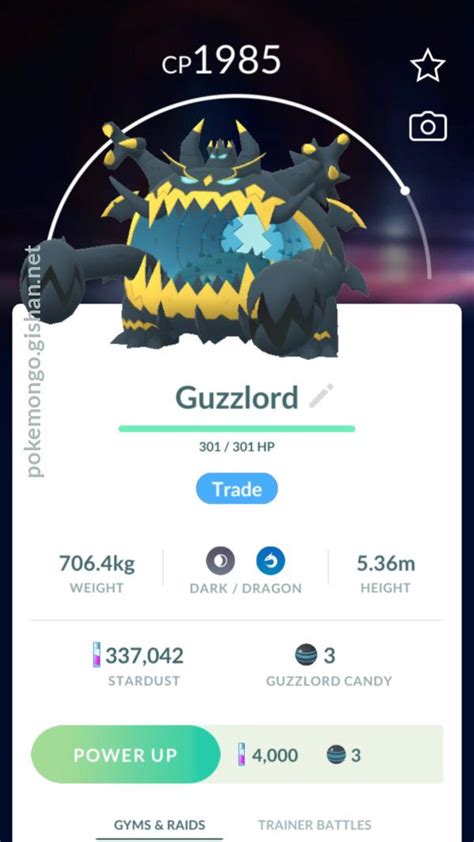 Guzzlord Pokemon Go