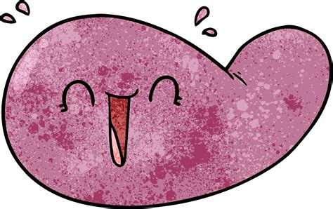 Vesícula Biliar Dos Desenhos Animados De Textura Grunge Retrô 13813850