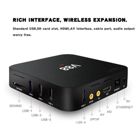 Scishion V88 Plus Smart Android 7 1 TV Box RK3229 Quad Core 4K H 265