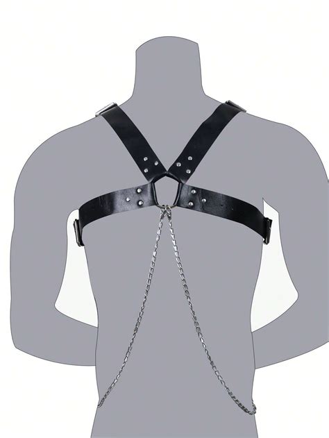 Men Faux Leather Suspenders Sexy Men S Suits Decor Temptation Bottoms Uniforms Party Hot Dance