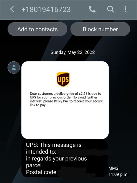 That fake ups tracking nummer might be a scam 10