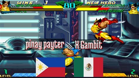 Marvel Super Heroes Vs Street Fighter FT5 Pinay Payter PH Vs X