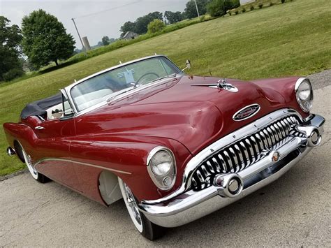 1953 Buick Roadmaster Skylark Manderin Red Convertible 322cu188 Hp