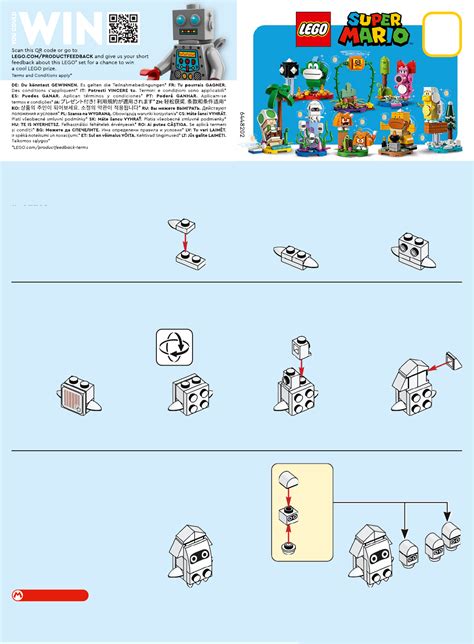 Looks Com Jaqueta Jeans Masculina - Manual Lego set 71413 Super Mario Character Packs – Bloopers