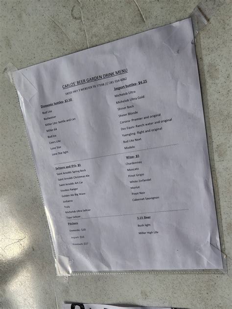 carlos beer garden webster texas