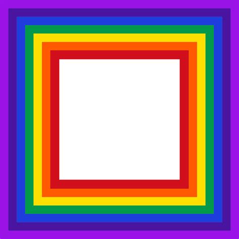 Clipart - Rainbow Square Mark II