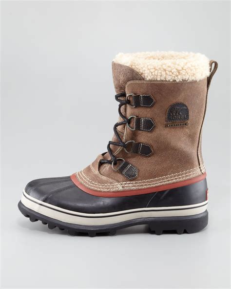 Lyst Sorel Caribou Reserve Winter Boot In Brown For Men