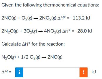 Solved Given the following thermochemical equations: | Chegg.com