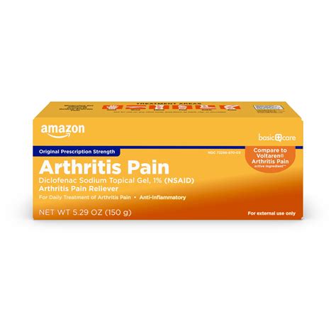Amazon Basic Care Arthritis Pain Relieving Gel, Diclofenac Sodium