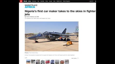 Nigerias Innoson Building Fighter Jets Youtube