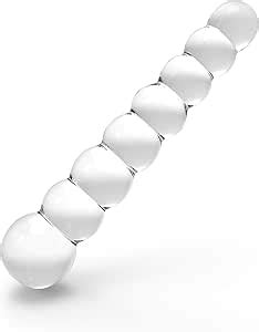 Consolador De Vidrio Bolas Anales De Cristal 8 Pulgadas Plug Anal Juguetes Sexuales Para