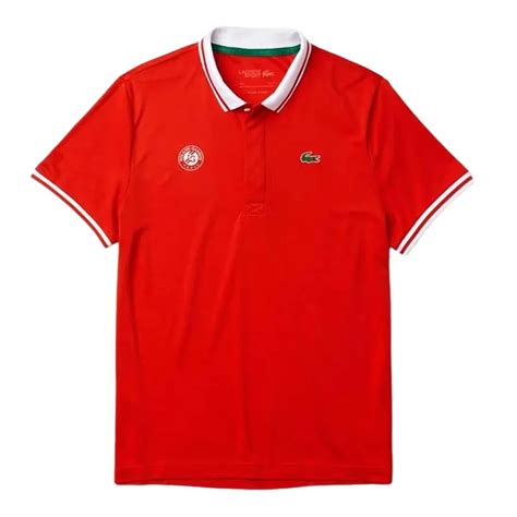 Áo Polo Lacoste Mens Sport Roland Garros Breathable Piqué Polo Shirt