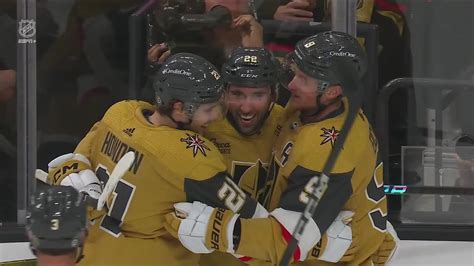 Chi Vgk Amadio Scores Goal Against Petr Mrazek Vegas Golden Knights