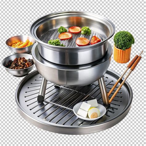 Shabu Shabu Barbecue Hot Pot Furnace Teppanyaki Premium AI Generated PSD