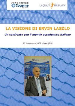 LA VISIONE DI ERVIN LASZLO Un Confronto Con Il Mondo Accademico